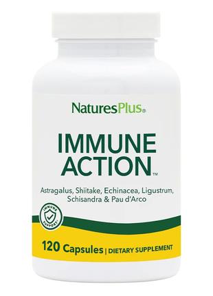 Натуральная добавка Natures Plus Immune Action, 120 вегакапсул