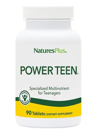 Витамины и минералы Natures Plus Power Teen, 90 вегатаблеток