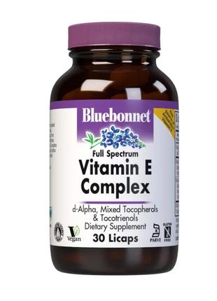 Витамины и минералы Bluebonnet Full Spectrum Vitamin E, 30 капсул