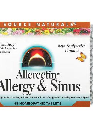 Натуральная добавка Source Naturals Allercetin Allergy & Sinus...