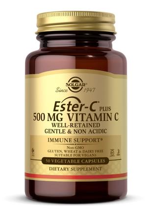 Витамины и минералы Solgar Ester-C Plus Vitamin C 500 mg, 50 в...