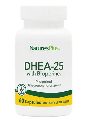 Стимулятор тестостерона Natures Plus DHEA-25 with BioPerine, 6...