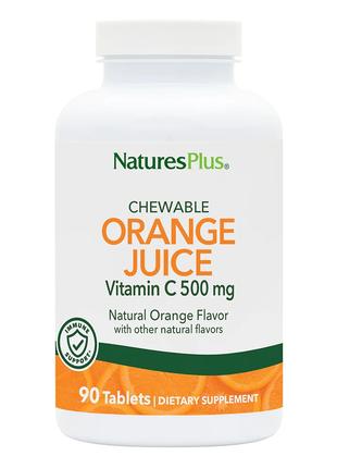 Витамины и минералы Natures Plus Orange Juice Vitamin C 500 mg...