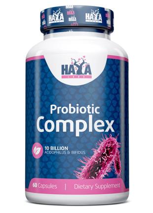 Пробиотики и пребиотики Haya Labs Probiotic Complex, 60 капсул