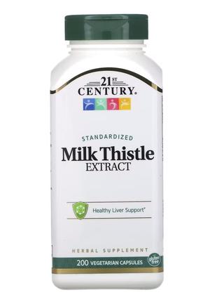 Натуральная добавка 21st Century Milk Thistle Extract, 200 вег...