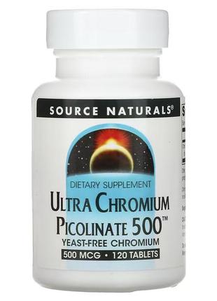 Витамины и минералы Source Naturals Ultra Chromium Picolinate ...