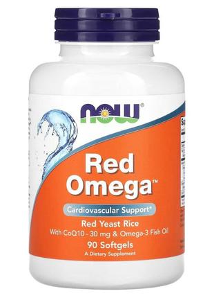 Жирні кислоти NOW Red Omega, 90 капсул