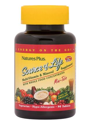 Витамины и минералы Natures Plus Source of Life Multivitamin &...