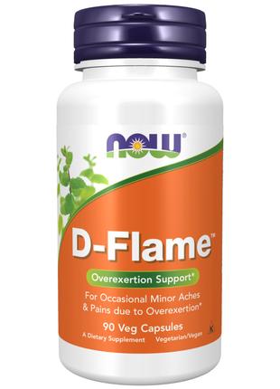 Натуральная добавка NOW D-Flame, 90 вегакапсул