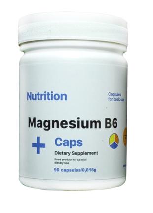 Витамины и минералы EntherMeal Magnesium B6, 90 капсул