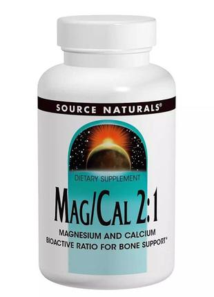 Витамины и минералы Source Naturals Mag/Cal 2:1, 90 капсул