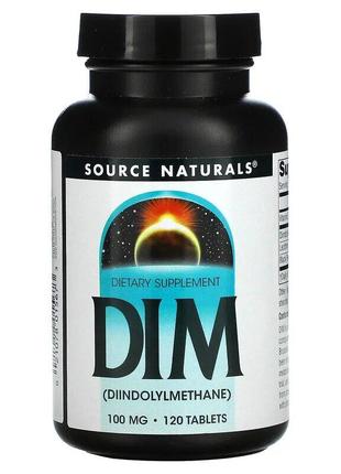 Натуральная добавка Source Naturals DIM (Diindolylmethane) 100...
