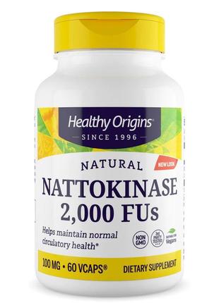 Натуральная добавка Healthy Origins Nattokinase 100 mg, 60 вег...