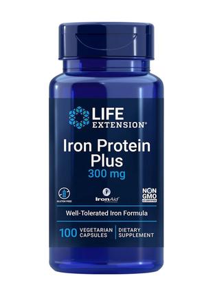 Вітаміни та мінерали Life Extension Iron Protein Plus 300 mg, ...
