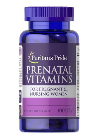 Витамины и минералы Puritan's Pride Prenatal Vitamins, 100 каплет