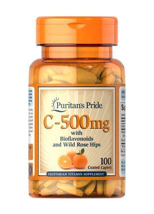Витамины и минералы Puritan's Pride Vitamin C-500 mg with Biof...