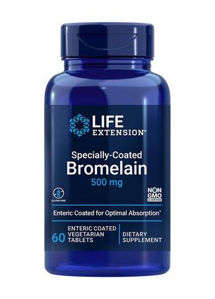 Натуральна добавка Life Extension Specially Coated Bromelain, ...
