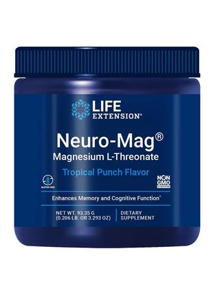 Вітаміни та мінерали Life Extension Neuro-Mag, 93.35 грам Троп...