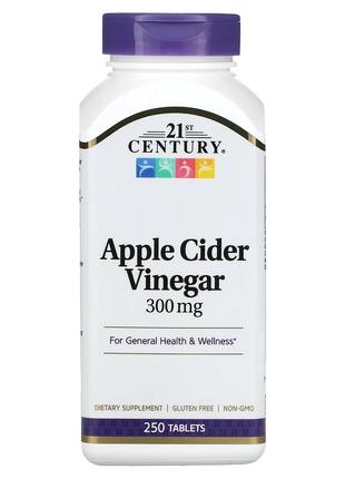 Натуральная добавка 21st Century Apple Cider Vinegar 300 mg, 2...