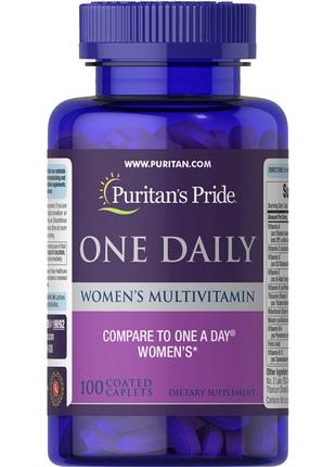 Витамины и минералы Puritan's Pride One Daily Women's Multivit...