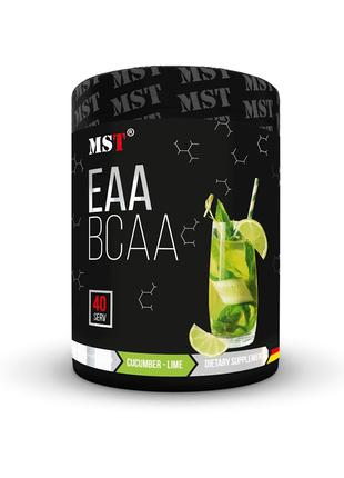 Амінокислота MST BCAA EAA Zero, 520 грам Огірок-лайм