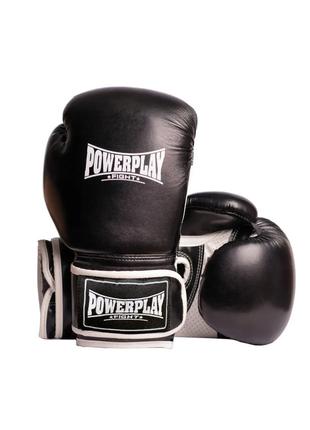Перчатки боксерские PowerPlay PP 3019, Black 8 унций