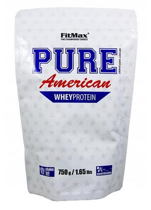Протеин FitMax Pure American Whey Protein, 750 грамм Клубника