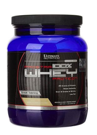Протеїн Ultimate Prostar 100% Whey Protein, 450 грам Ваніль