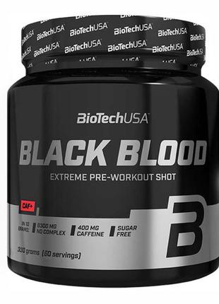 Предтренировочный комплекс BioTech Black Blood CAF+, 300 грамм...