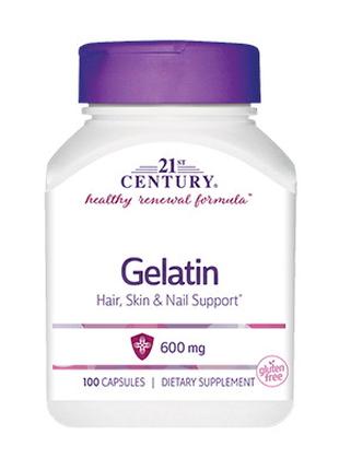 Препарат для суставов и связок 21st Century Gelatin 600 mg, 10...