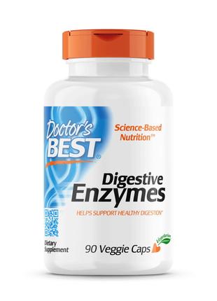 Натуральная добавка Doctor's Best Digestive Enzymes, 90 капсул