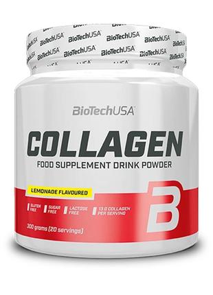 Препарат для суставов и связок BioTech Collagen 300 грамм, лим...