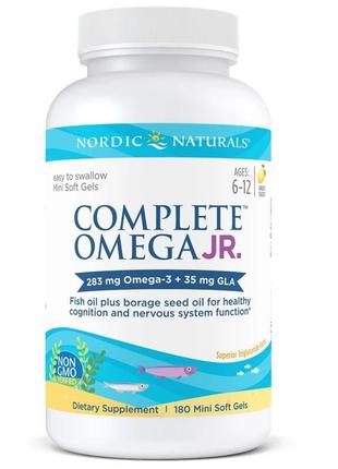Жирные кислоты Nordic Naturals Complete Omega Junior, 180 капс...