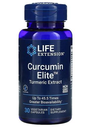 Натуральная добавка Life Extension Curcumin Elite, 30 вегакапсул