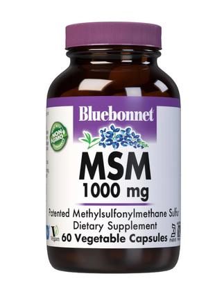 Препарат для суставов и связок Bluebonnet MSM 1000 mg, 60 вега...