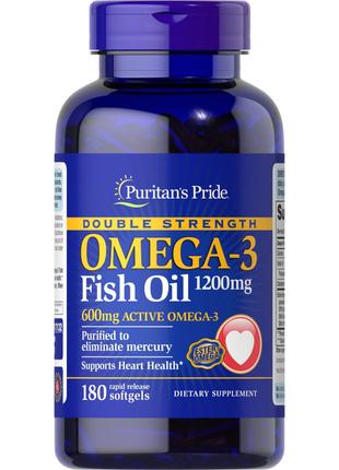 Жирные кислоты Puritan's Pride Double Strength Omega-3 Fish Oi...