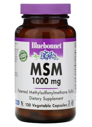 Препарат для суставов и связок Bluebonnet MSM 1000 mg, 120 вег...