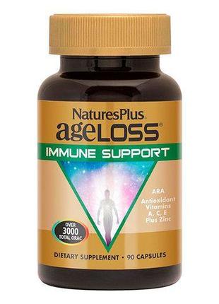Натуральная добавка Natures Plus AgeLoss Immune Support, 90 ка...