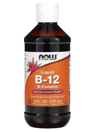 Витамины и минералы NOW Vitamin B12 Complex Liquid, 237 мл