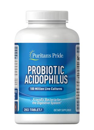 Пробиотики и пребиотики Puritan's Pride Probiotic Acidophilus,...