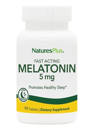 Натуральная добавка Natures Plus Fast Acting Melatonin 5 mg, 9...