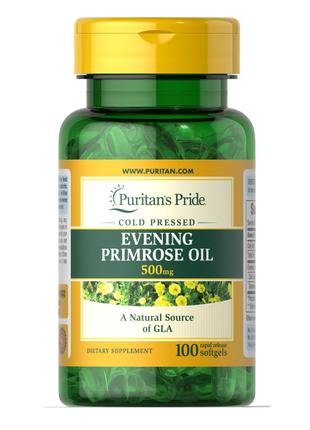 Жирные кислоты Puritan's Pride Evening Primrose Oil 500 mg, 10...