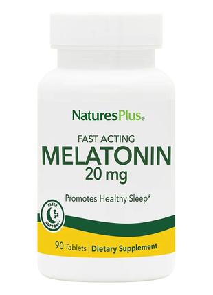 Натуральная добавка Natures Plus Fast Acting Melatonin 20 mg, ...