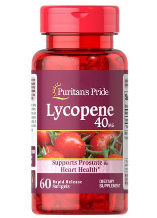 Натуральная добавка Puritan's Pride Lycopene 40 mg, 60 капсул