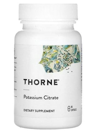 Витамины и минералы Thorne Potassium Citrate, 90 вегакапсул