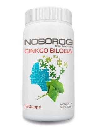 Натуральна добавка Nosorog Ginkgo Biloba, 120 капсул