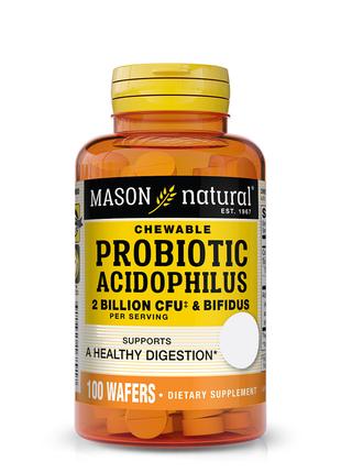 Пробиотики и пребиотики Mason Natural Probiotic Acidophilus Wi...