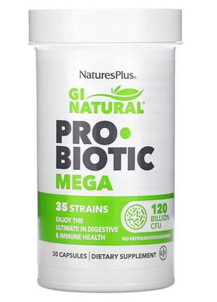 Пробиотики и пребиотики Natures Plus Gi Natural ProBiotic Mega...