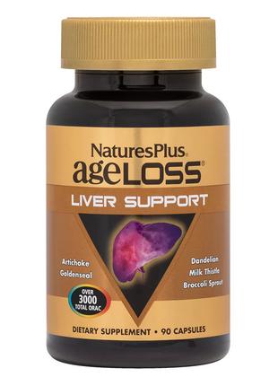 Натуральная добавка Natures Plus AgeLoss Liver Support, 90 капсул