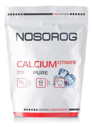 Вітаміни та мінерали Nosorog Calcium Citrate, 200 грам